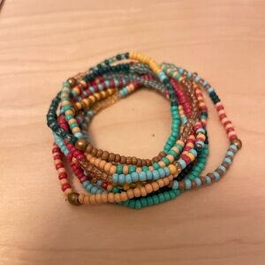 Noonday Collection color wheel bracelets set of 9